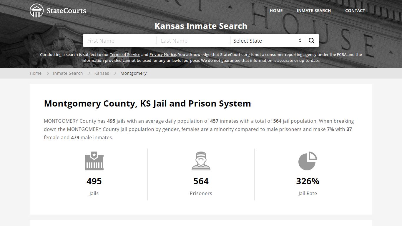 Montgomery County, KS Inmate Search - StateCourts